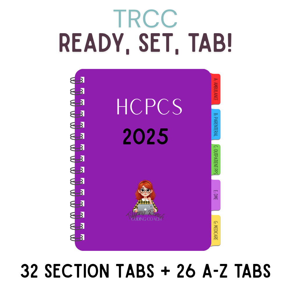 2025 HCPCS TRCC Tabbing System