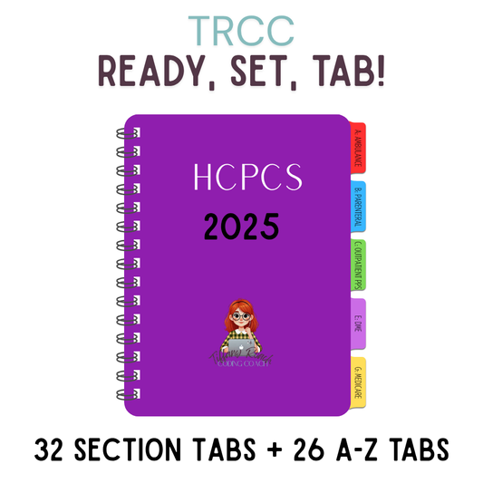 2025 HCPCS TRCC Tabbing System