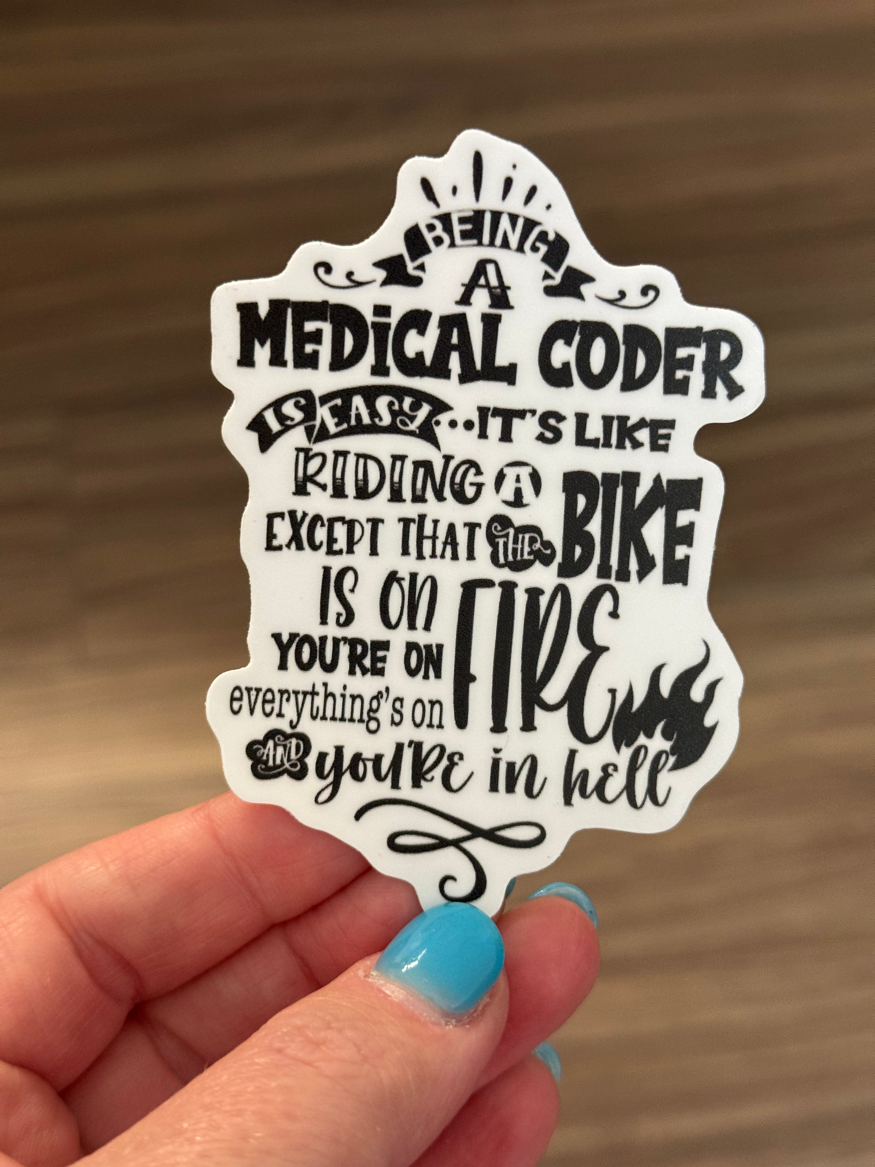 "Riding a Bike" Sticker